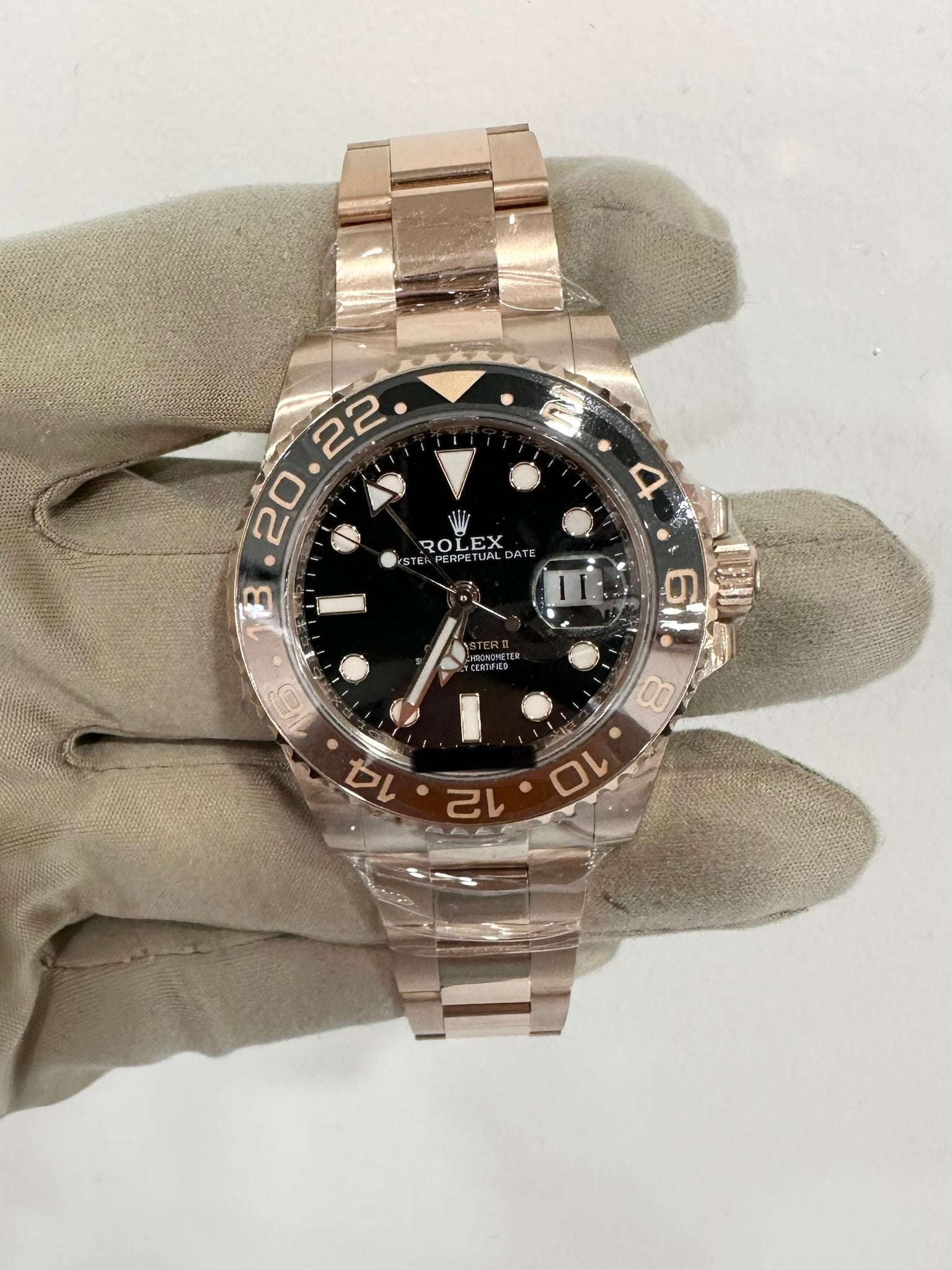 Rolex GMT Master II “Root Beer” Full Rose Gold (Brand New)