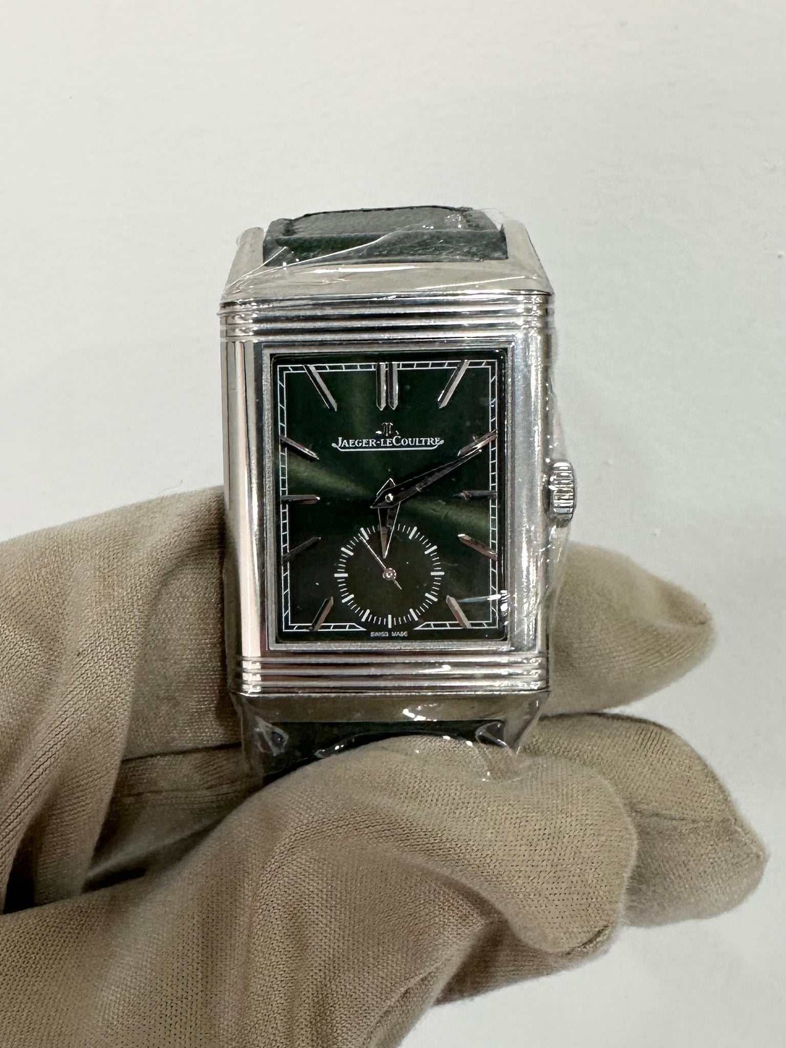 JLC Reverso Tribute Monoface Small Seconds Green dial (Brand New)